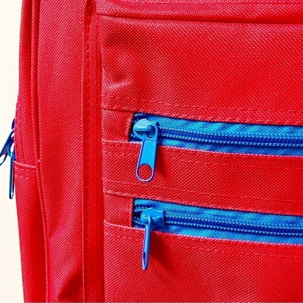 B-wap Boys Girls 16” Superhero Red Classic Backpack Pockets Adjust. Straps NEW